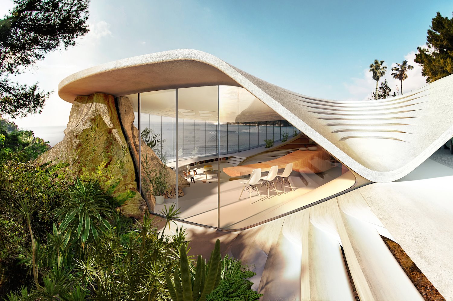 Entrada de una casa creada por David Ajchman