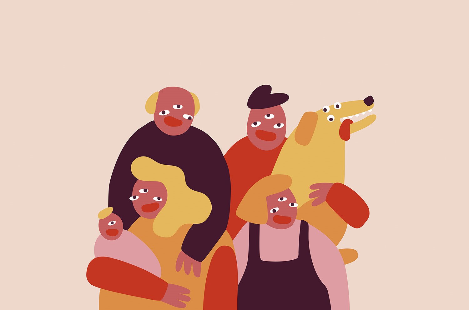 cecile gariepy ilustraciones FAMILY PORTRAIT