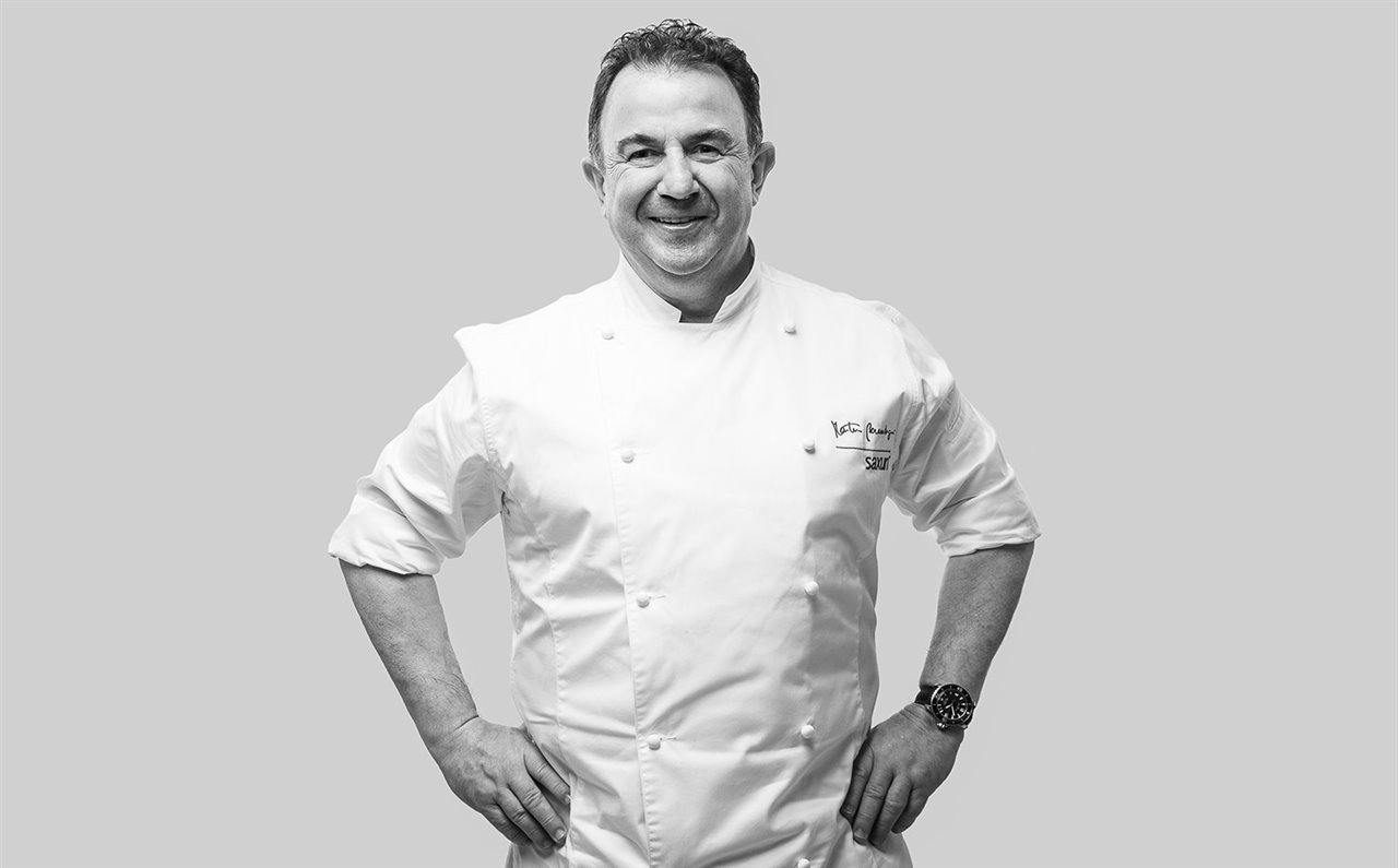 El chef Martín Berasategui, protagonista de la nueva campaña de Saxun. 
