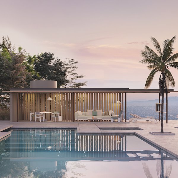 Kettal reconstruye la casa de Richard Neutra