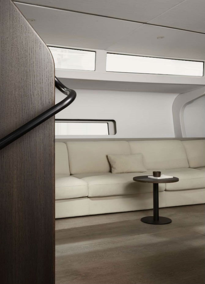 Yate Bella, con diseño de Norm Architects para MS Yachtbau.