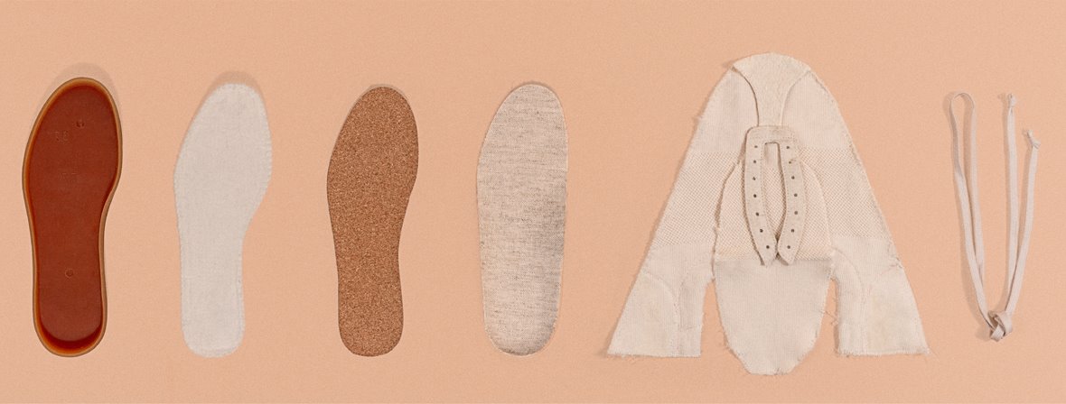Realizada con elementos naturales y compostables