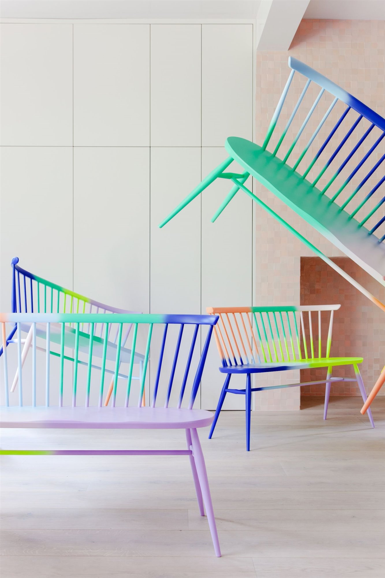 Bancos de colores de Ercol