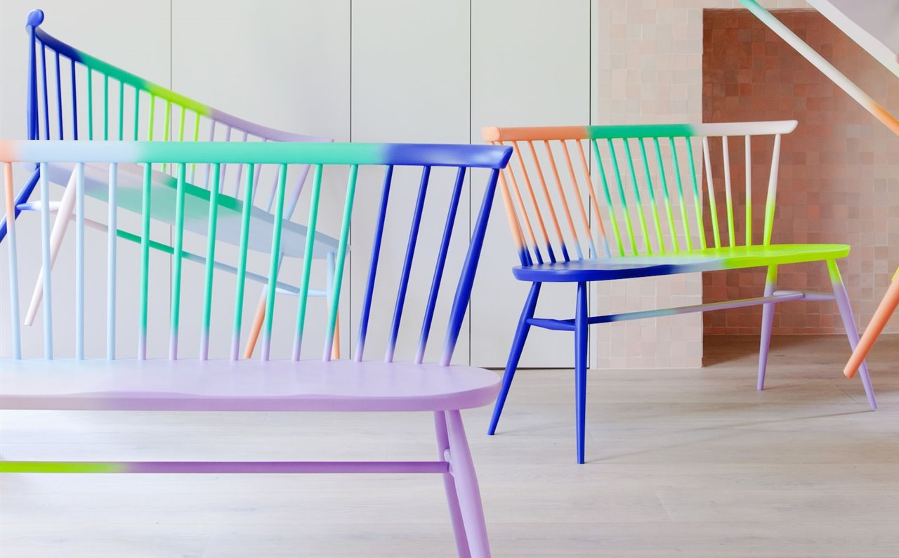 Bancos de colores de Ercol