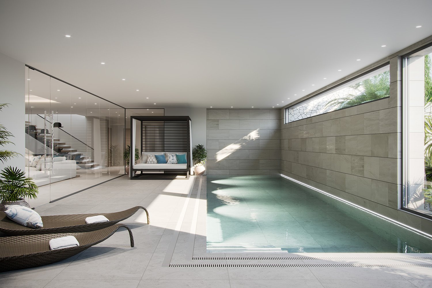 casa infinity port andratx spa piscina interior