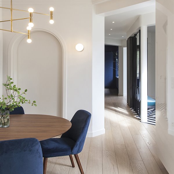casa ATELIERDAAA Montmorency comedor lampara pasillo