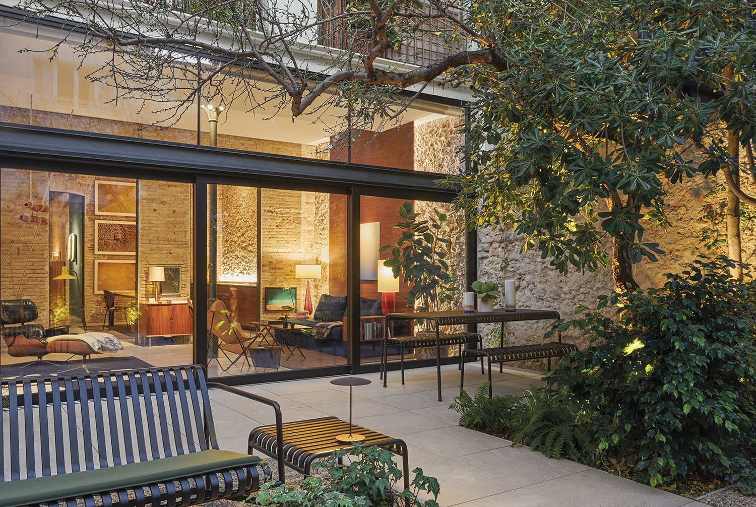 casa rardo architects jardin interior ventanal