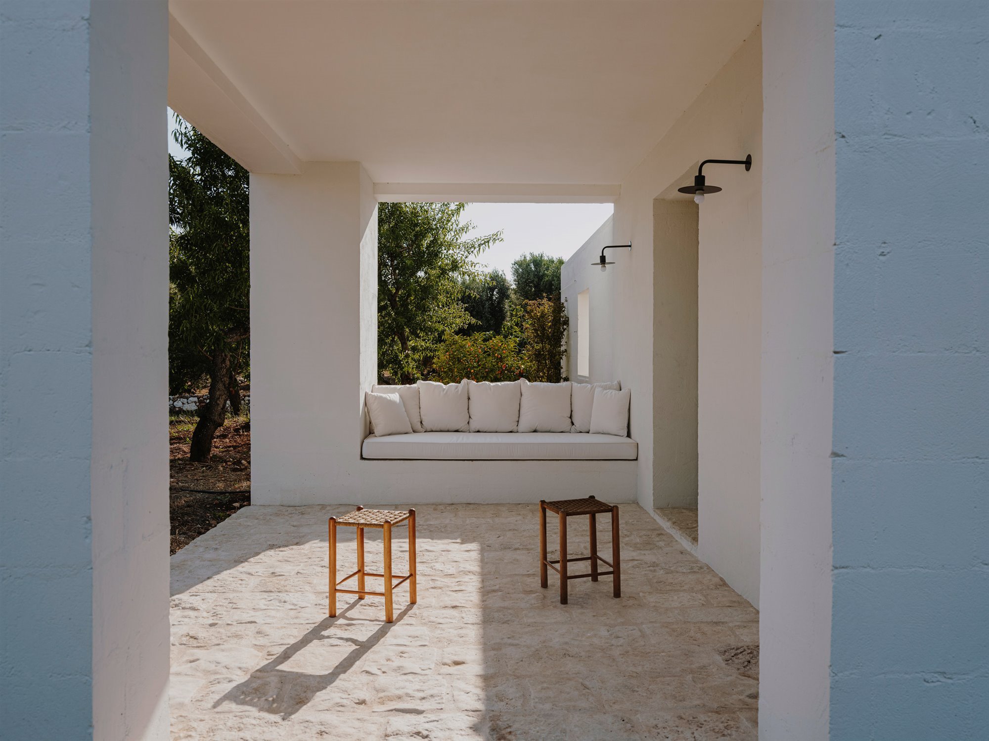 villa cardo puglia porche sofa de obra