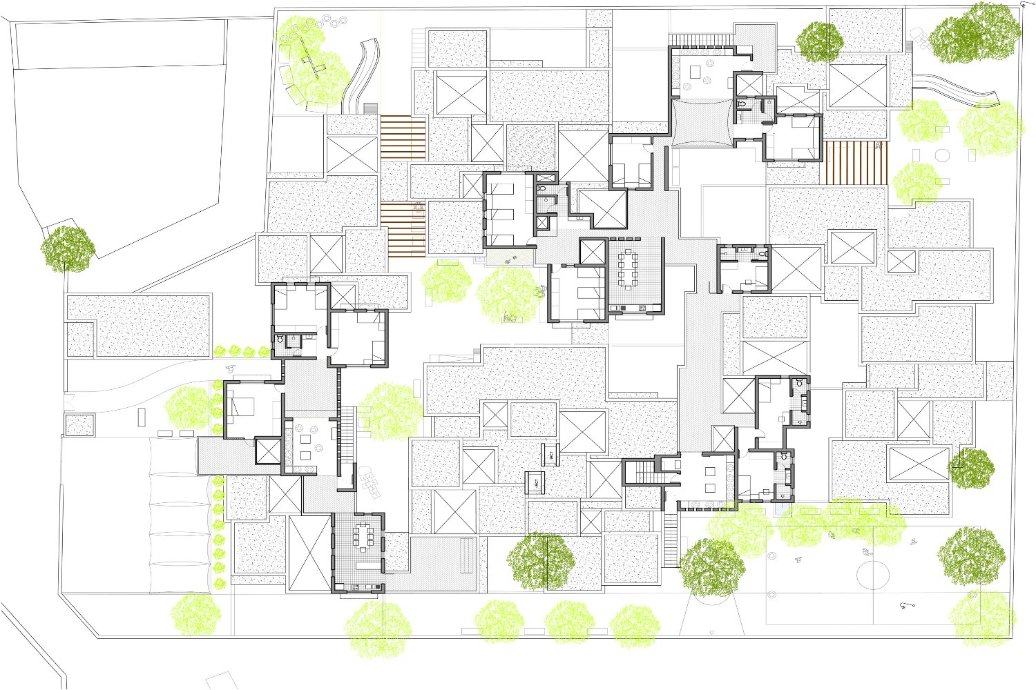 Plano primera planta SOS Village Djibouti