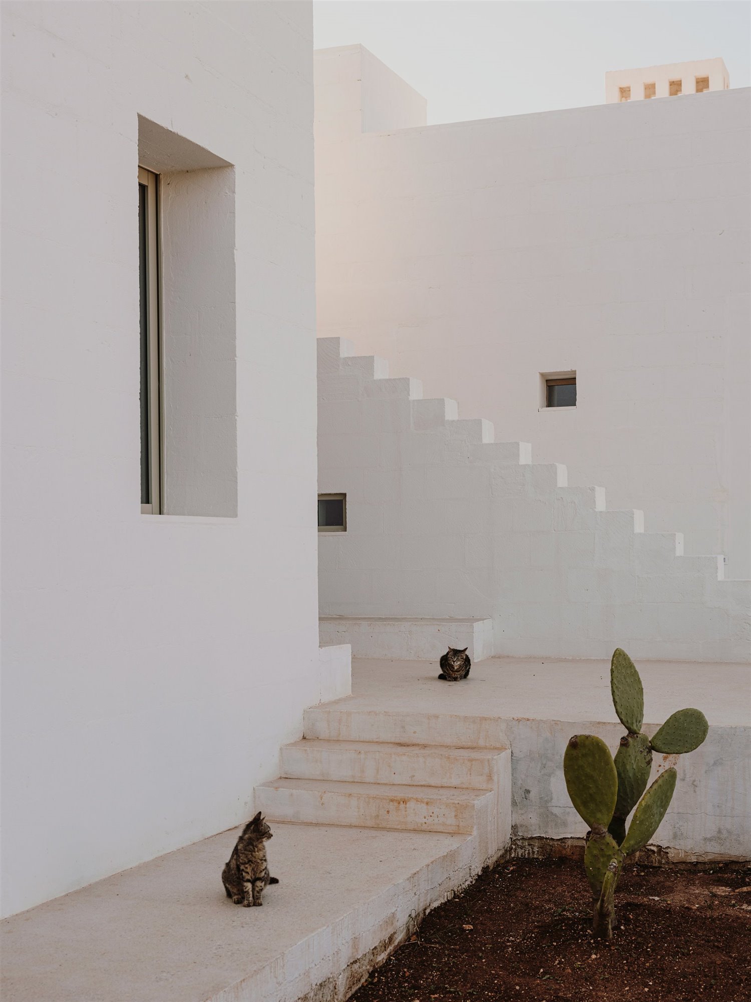 villa cardo escaleras y ventanas