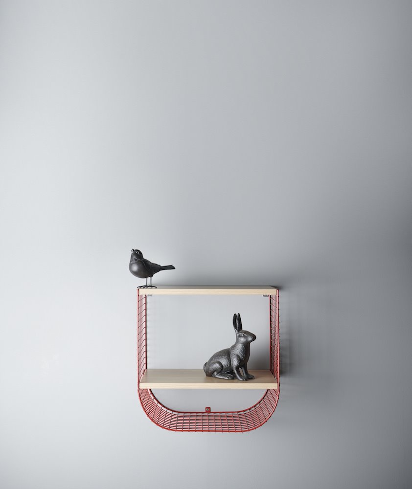 Estantería de madera y metal de Ikea