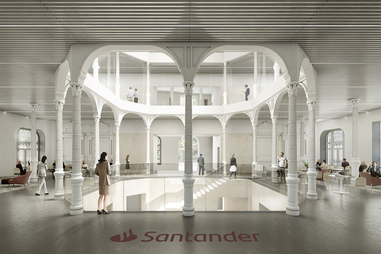 En el proyecto de remodelación de la sede de Hernán Cortés, la coherencia con el edificio original se manifiesta en la organización espacial a través del patio, que se prolongará hasta la planta semisótano. 
