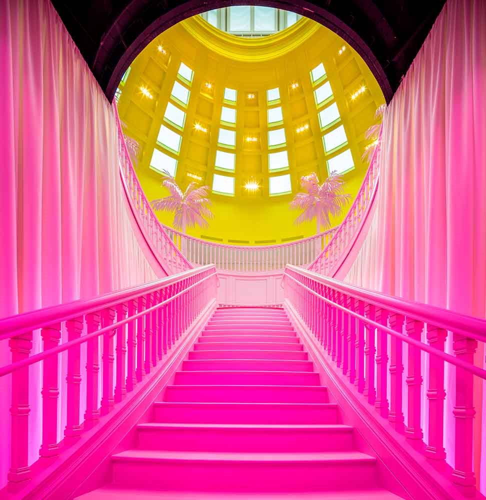 exposicion-Louis-Vuitton-Los-Angeles-escaleras