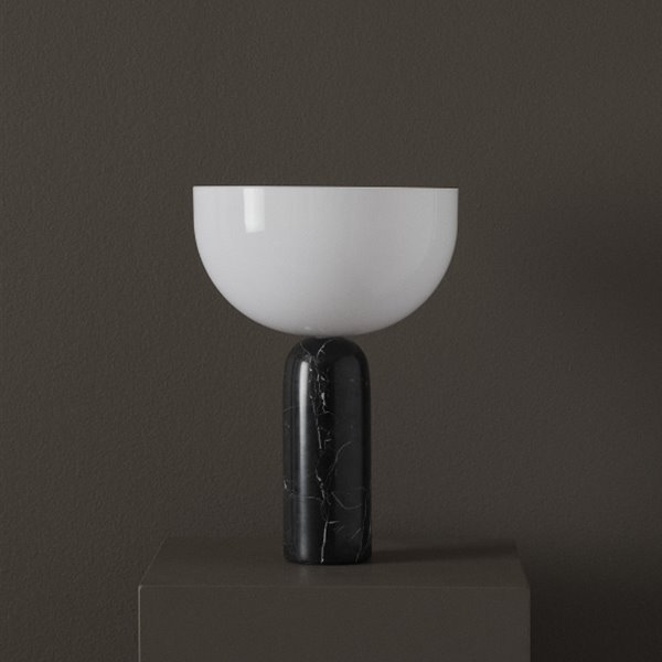 Kizu, de New Works, es una lámpara de mesa que se confunde con una escultura