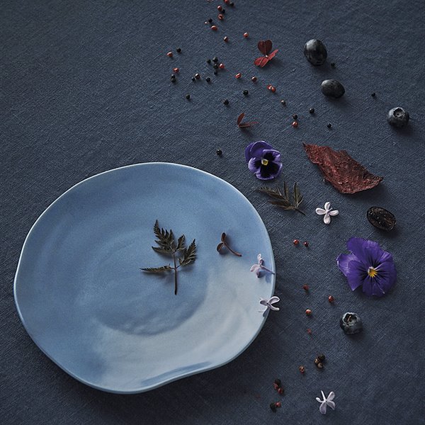 Plato de postre de cerámica