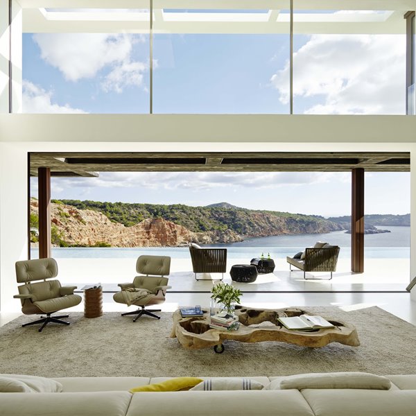 salon porche piscina de villa alegre Ibiza