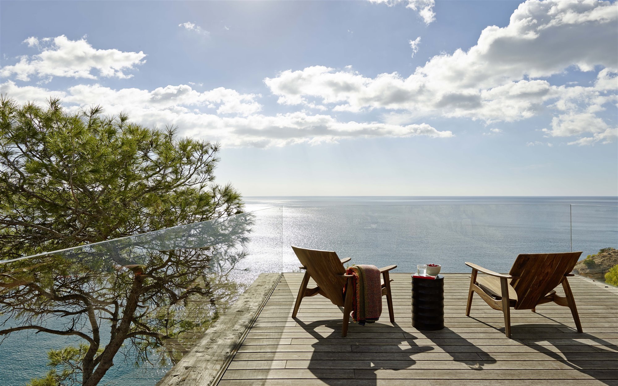 Terraza casa villa alegre en ibiza