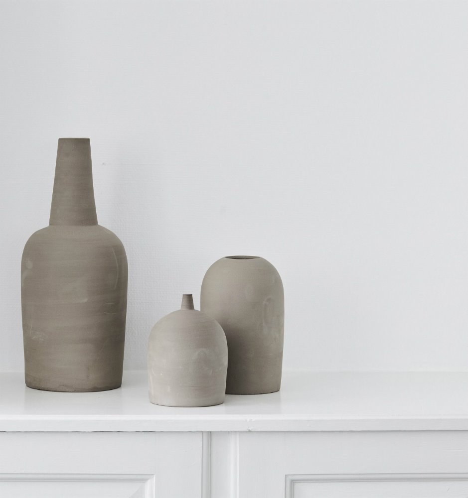 Las cerámicas de la diseñadora danesa están hechos de terracota.
