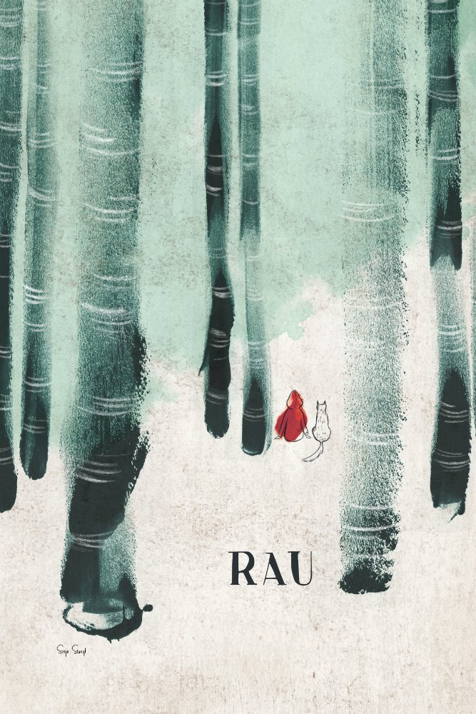 Cartel de Sonja Stangl del restaurante RAU. Premio Publicidad.
