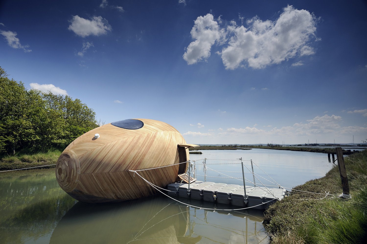 casas contra inundaciones pad studio floating home