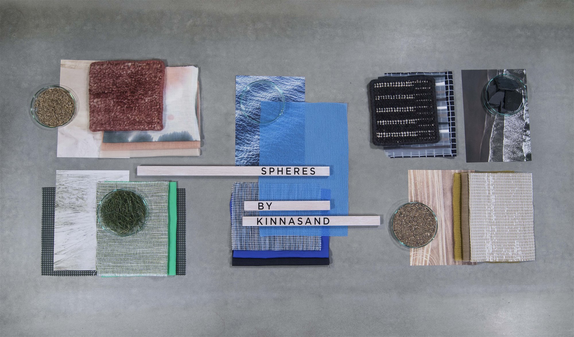 Spheres de la firma de textiles Kinnasand