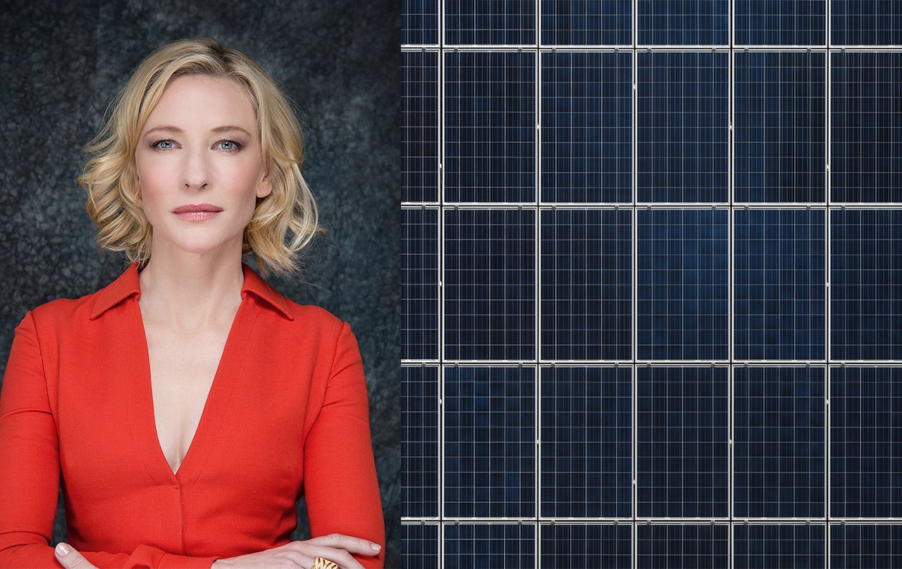 Cate Blanchet paneles solares