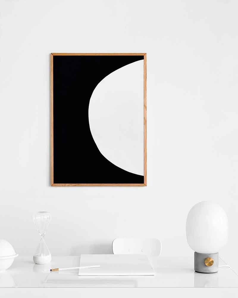 cuadro-abstracto-colores-blanco-y-negro-de-la-coleccion-Circles-de-Atelier-Cph
