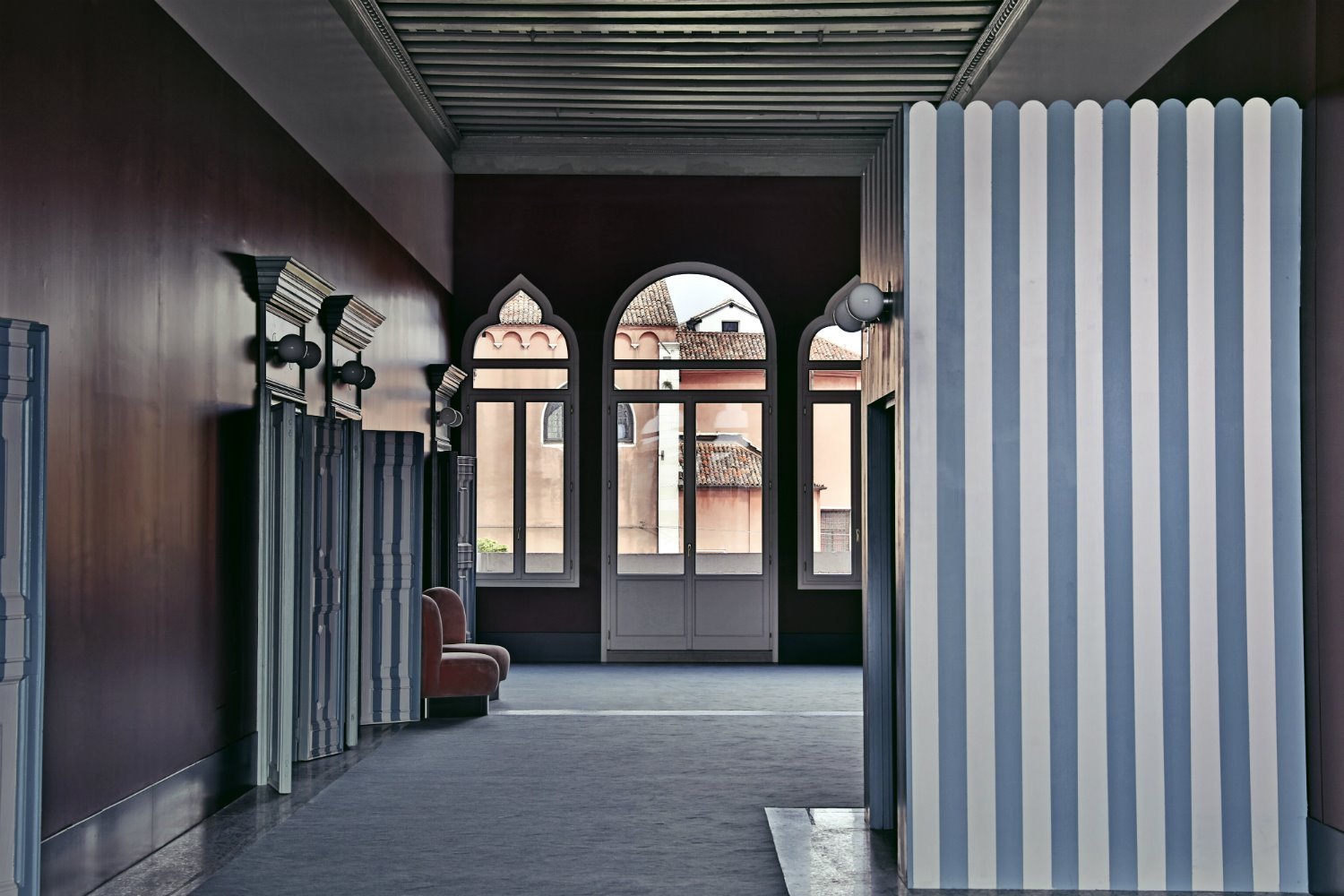 Pasillo del Hotel Il Palazzo Experimental en Venecia