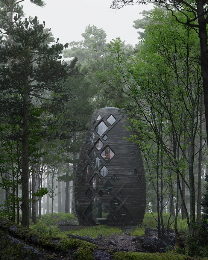 casa impresa 3d bosque