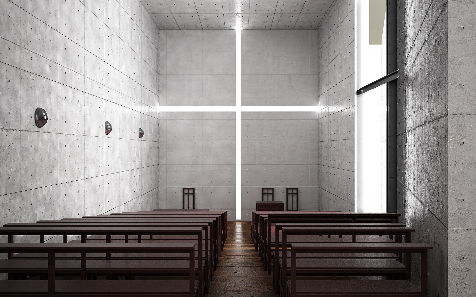 Iglesia de la luz de Tadao Ando en Osaka