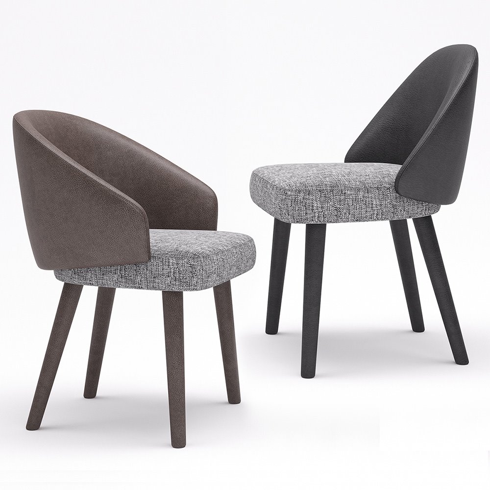 La silla Lawson está disponible en dos versiones, con o sin apoyabrazos