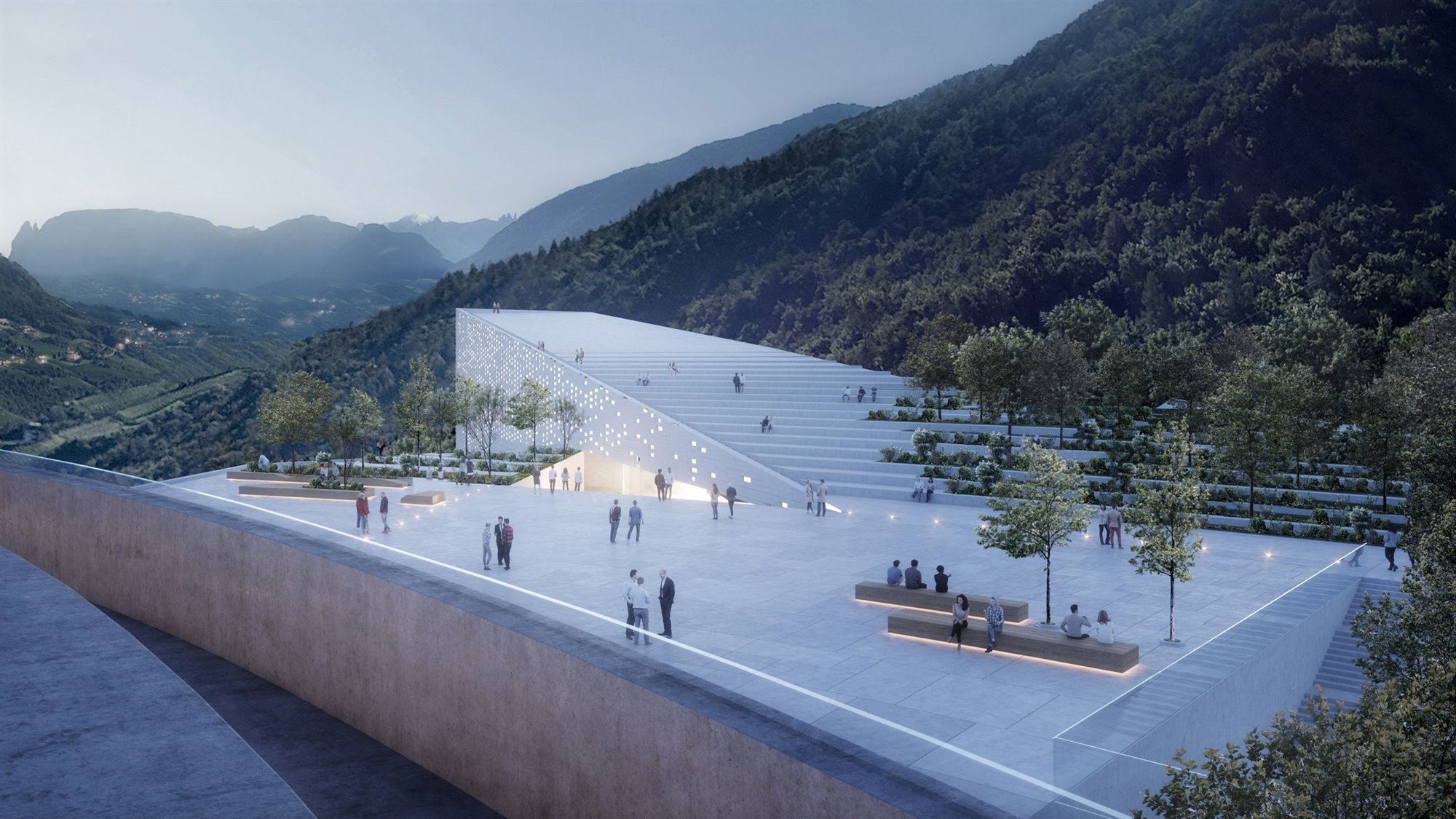 Proyecto de museo en las montañas de Italia en honor a Otzi the Iceman de Snohetta