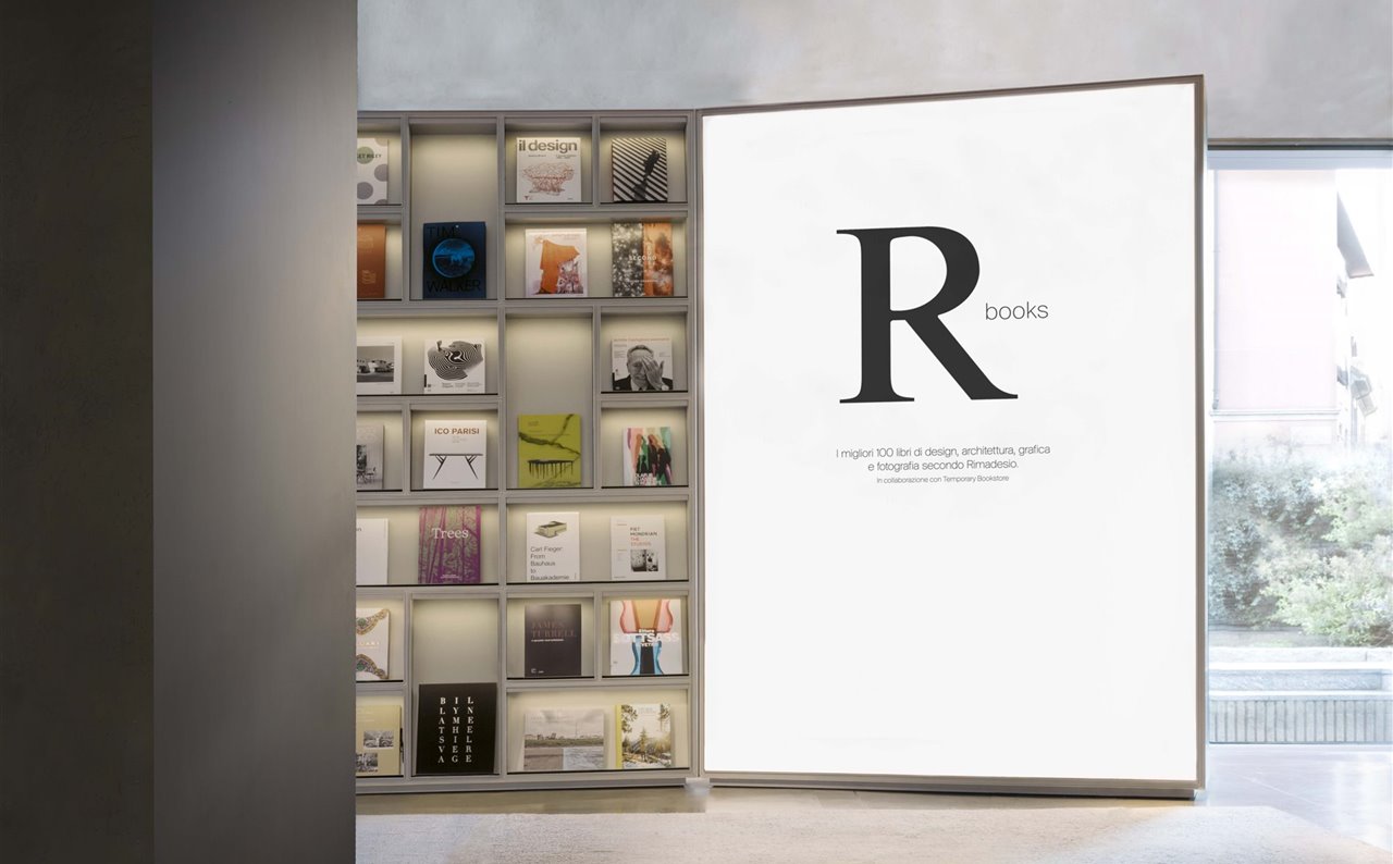 Rimadesio monta una libreria temporal en Milan Rbooks