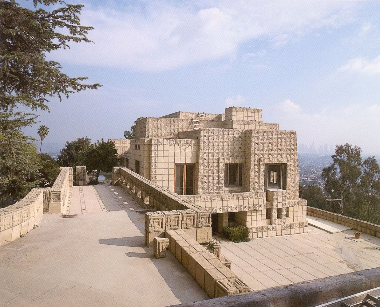 ennis house frank lloyd wright fachada