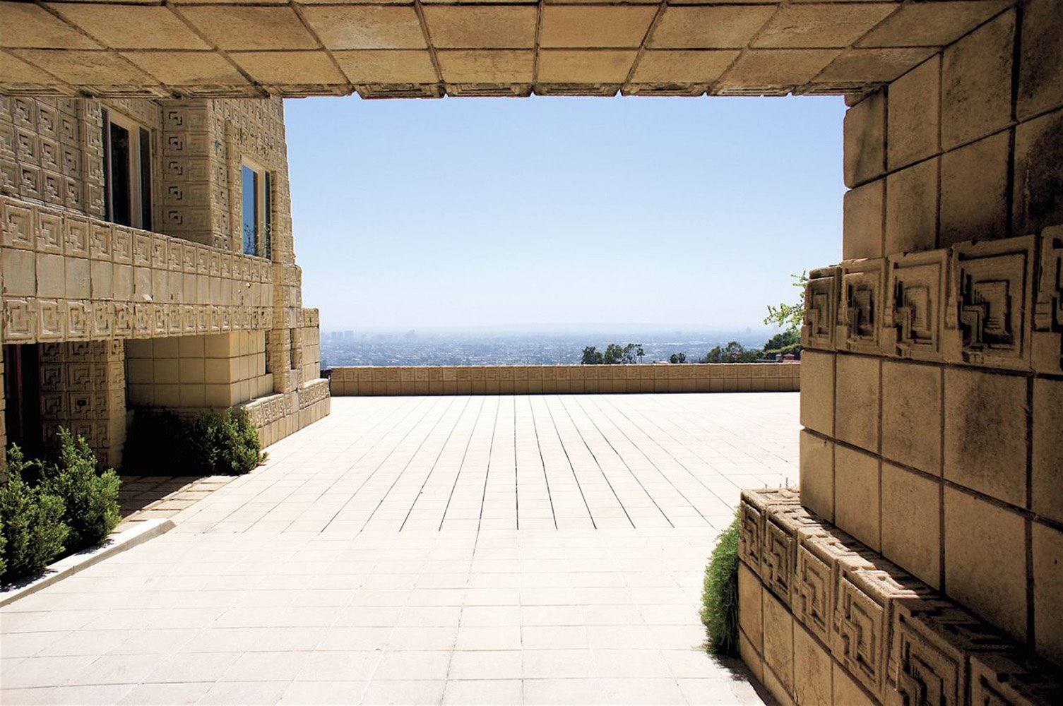 ennis house frank lloyd wright terraza