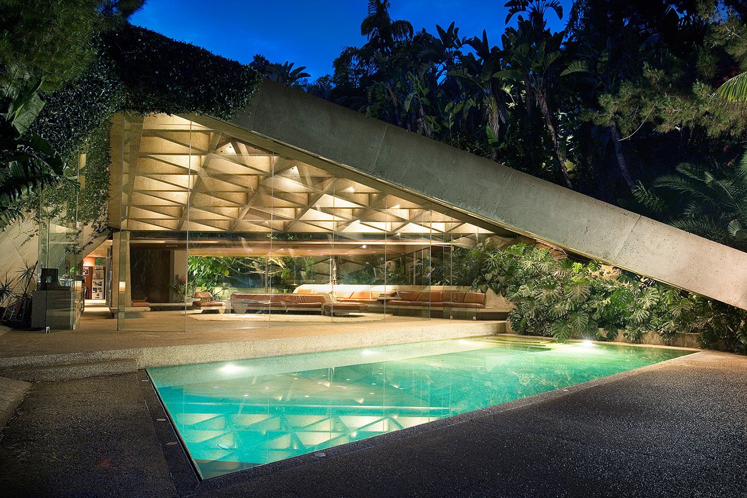 sheats goldstein house fachada piscina