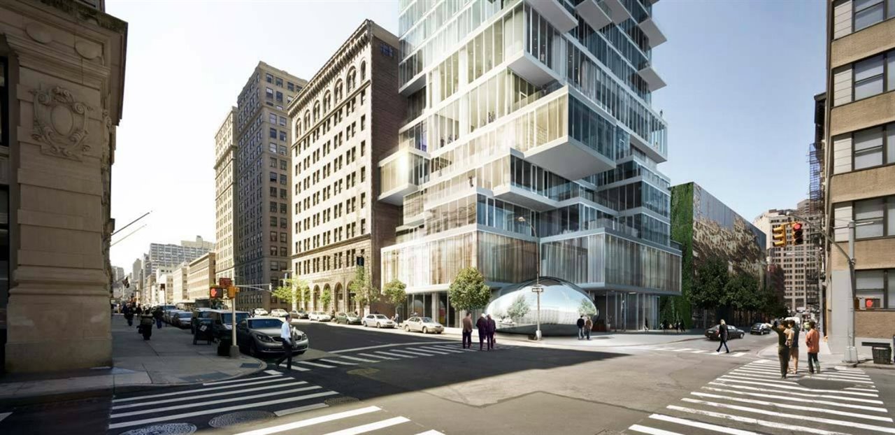 La escultura del británico se ubicará en la esquina de Church Street con Leonard Street, en la base del 56 Leonard St. de Herzog & de Meuron. 
