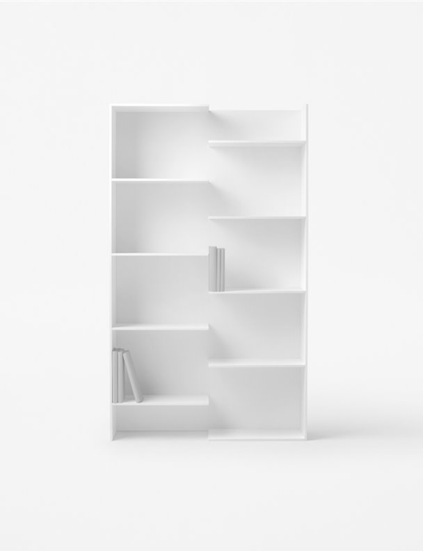 Nendo lo vuelve a hacer: crea un sistema de estanterías y librerías elegante y ultraligero 