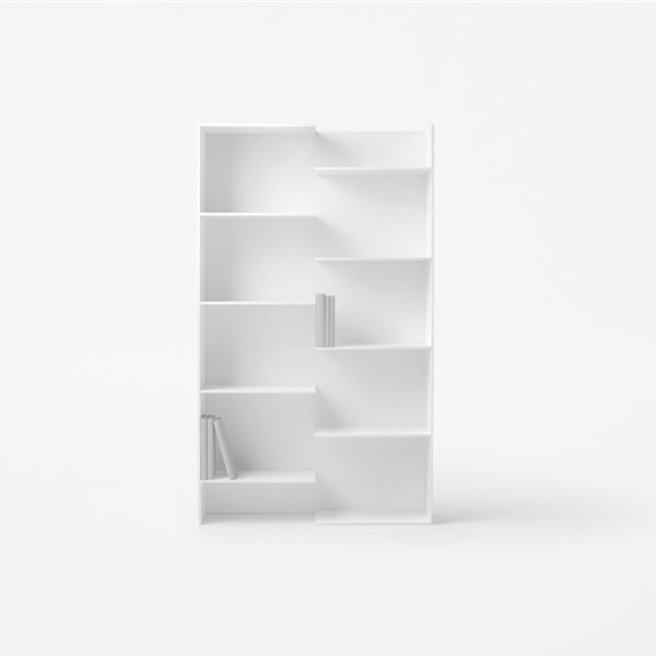 Nendo lo vuelve a hacer: crea un sistema de estanterías y librerías elegante y ultraligero 