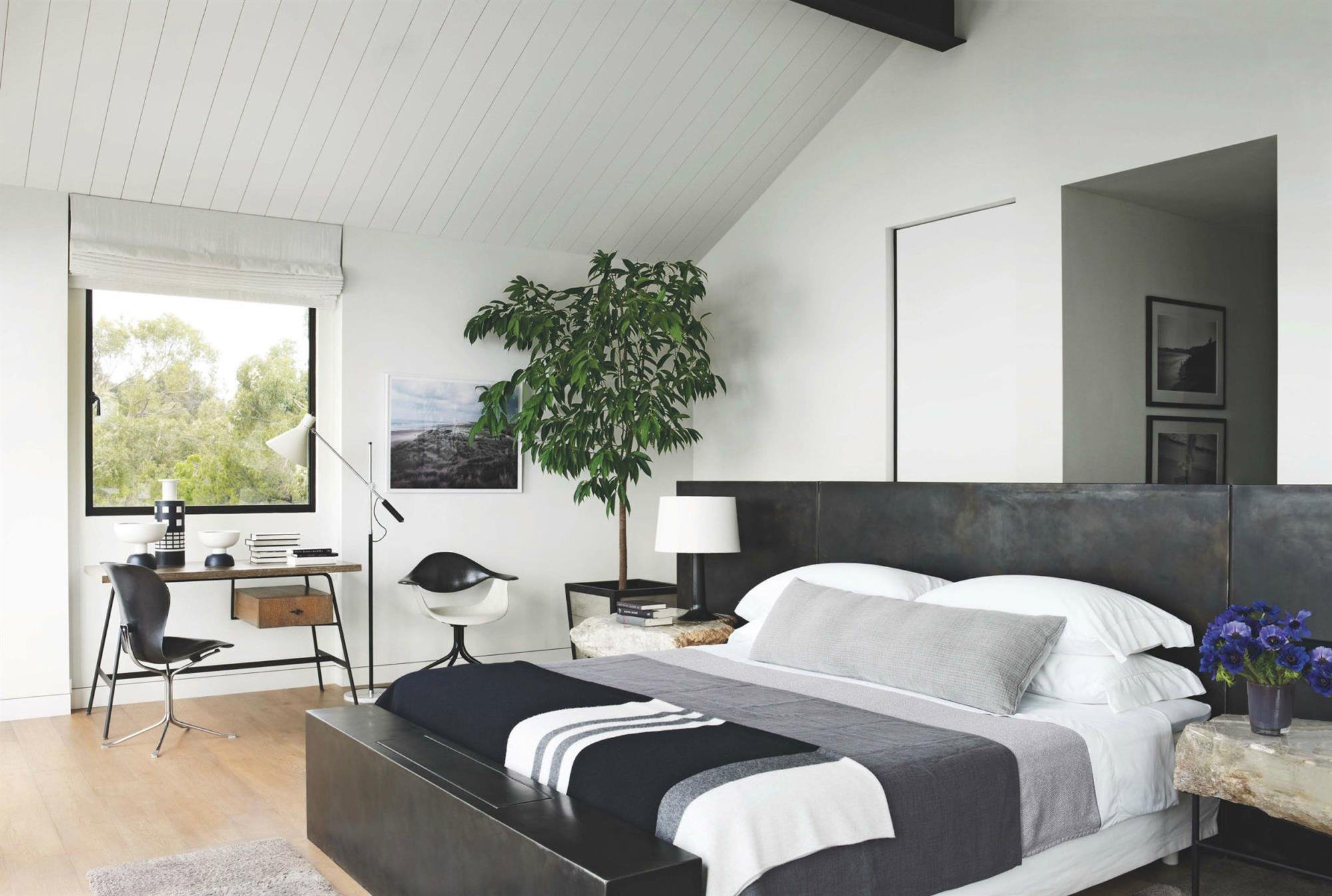 monica dormitorio casa malibú