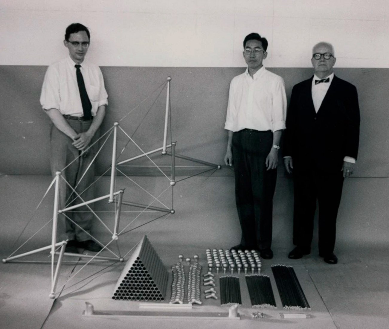 Shoji Sadao junto a Buckmister Fuller