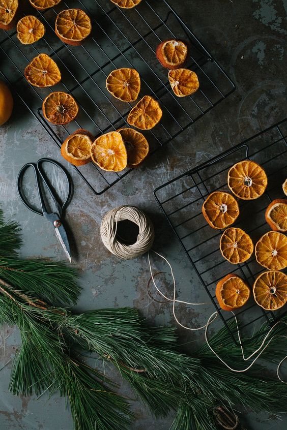 8. Naranjas secas para hacer guirnaldas de navidad