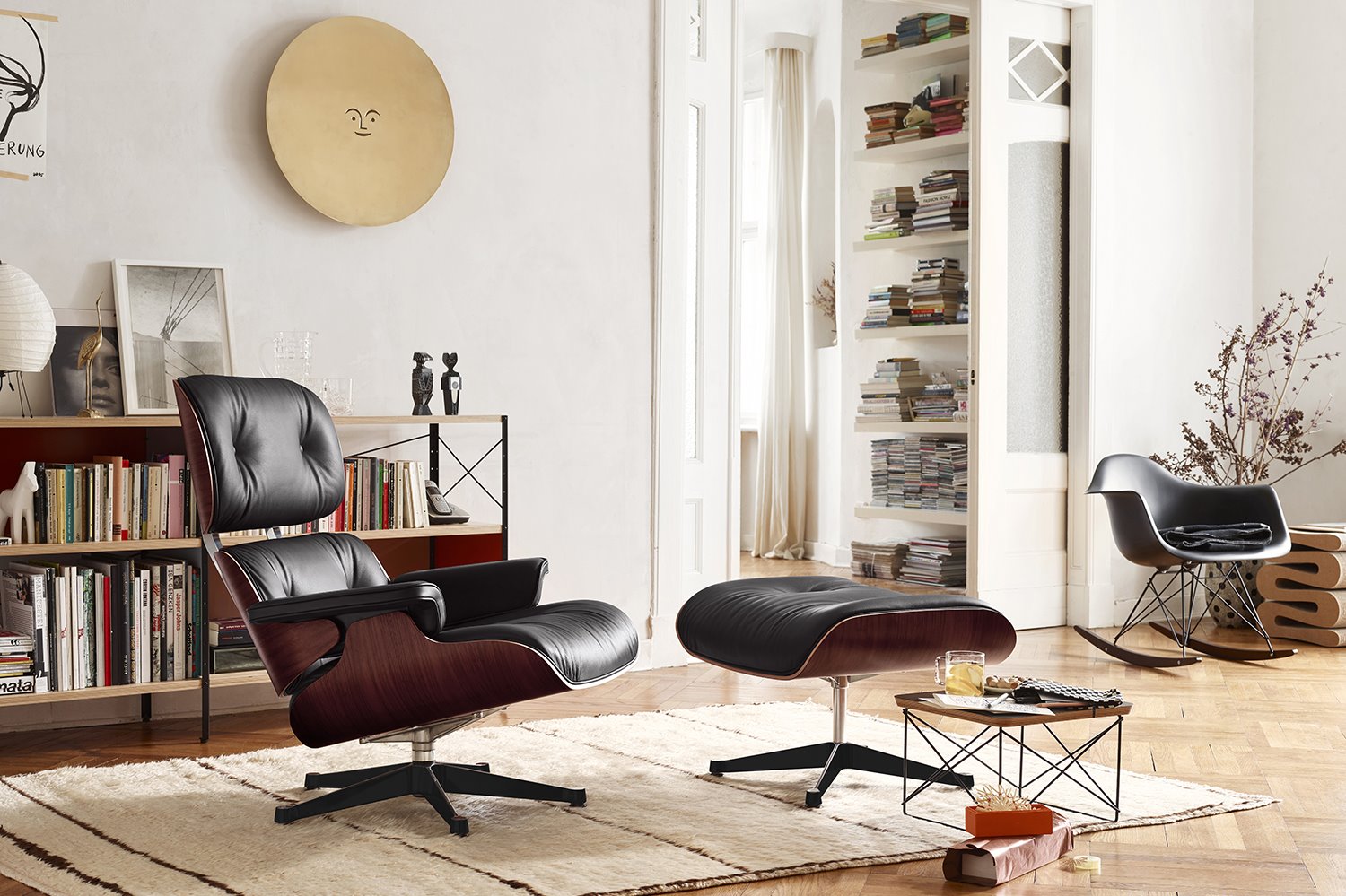 eames 2887841 Lounge Chair y otomana