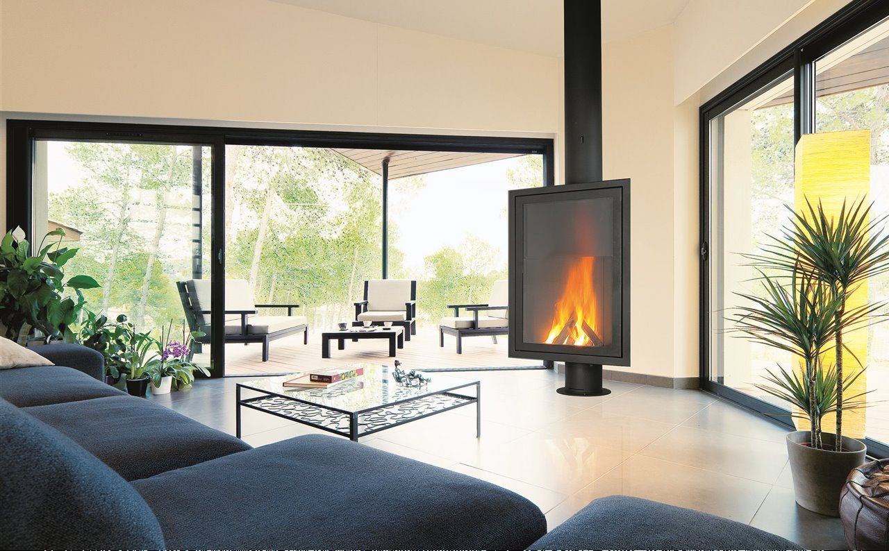 Uno de los modelos ‘Ecodesign ready’ de focus, la chimenea Eurofocus 951