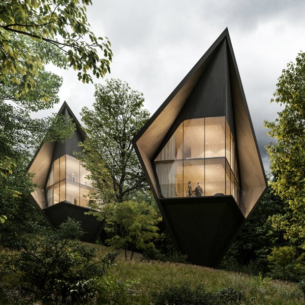 Casas en el árbol Tree Houses de Peter Pichler Architecture 