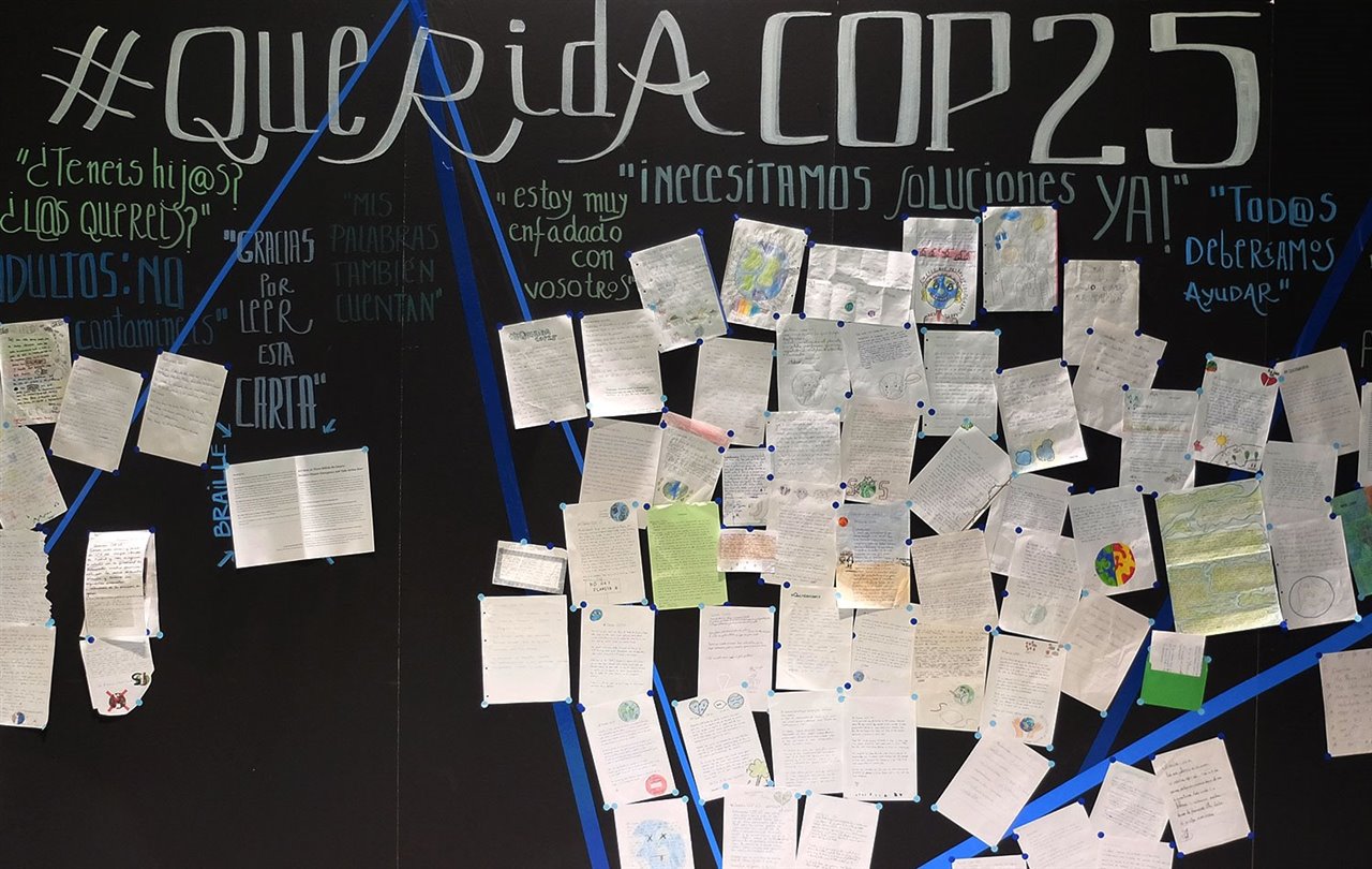 Muro de cartas a la COP25