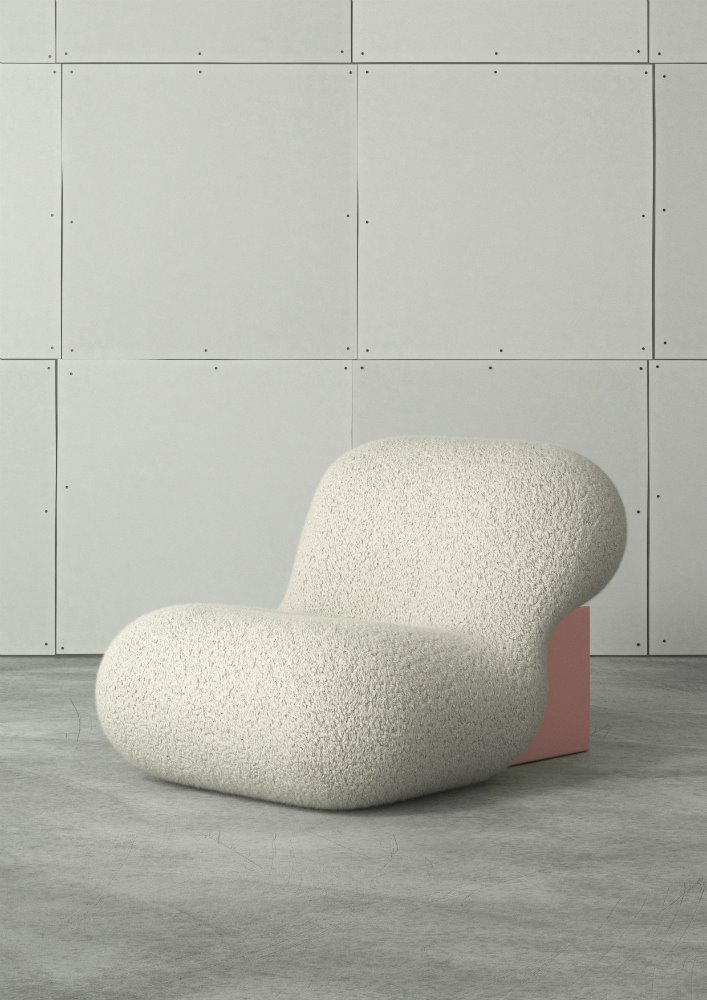 El escultural sillón Achille ha sido diseñado por Studio Pool.