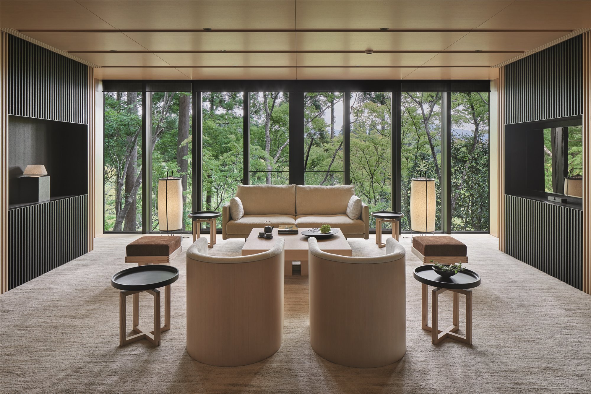 Washigamine Suite Living Room sala de estar amn hotel tokyo