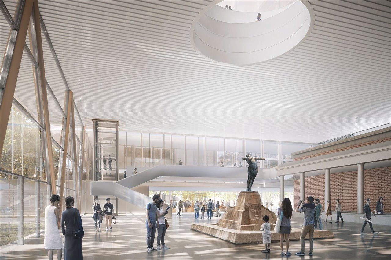 Se unificarán todas las cotas de la planta baja para dotar al museo de un plano accesible y de fácil orientación.