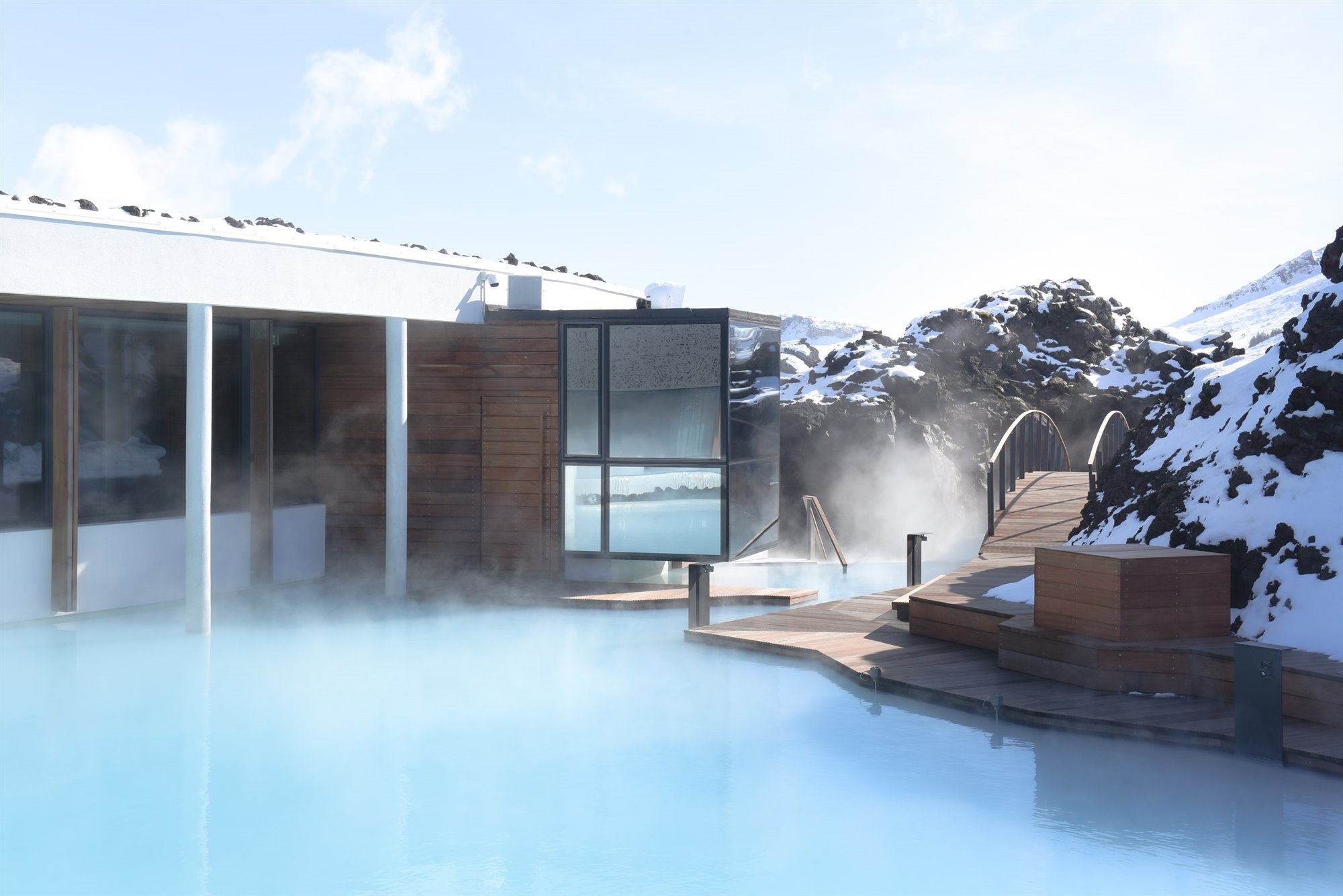 Islandia blue lagoon retreat por basalt architecture hotel